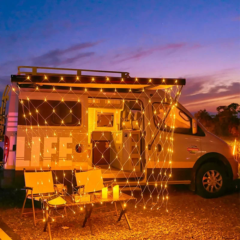 guirlande lumineuse de noël à led pour décorations festives et jardin - vue 3 sur 10