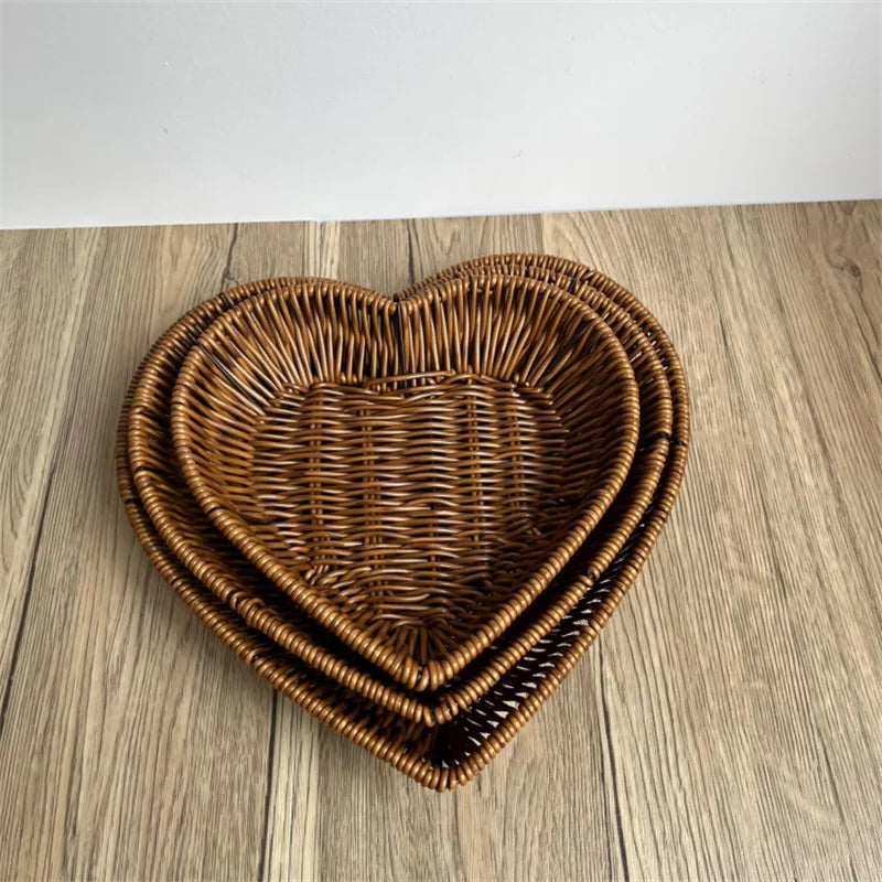 panier en rotin tissé pour fruits et rangement décoratif - vue 5 sur 12