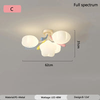 lustre romantique étoile colorée pour éclairage enfant