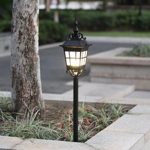 Lampe à gazon extérieure en aluminium porche jardin étanche réglable parc décoration cour pelouse paysage IP54 lumières pelouse lumière - vue 5 sur 8
