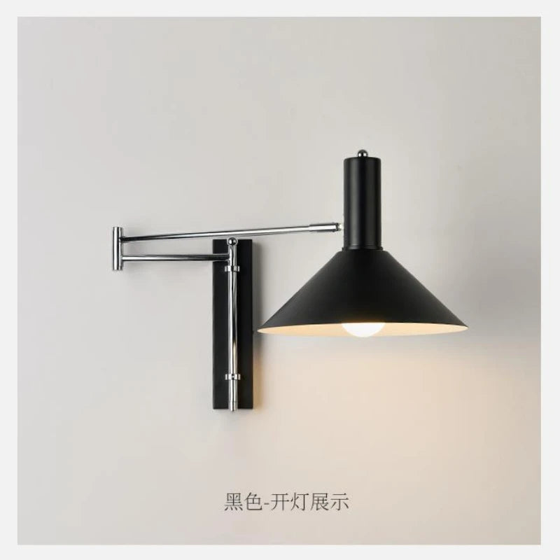 applique murale led vintage rotative pliante pour hôtel - vue 5 sur 12
