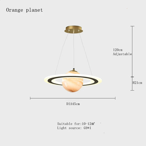 suspension planet earth pour chambre d'enfant astronaute étoile décorative - vue 8 sur 13