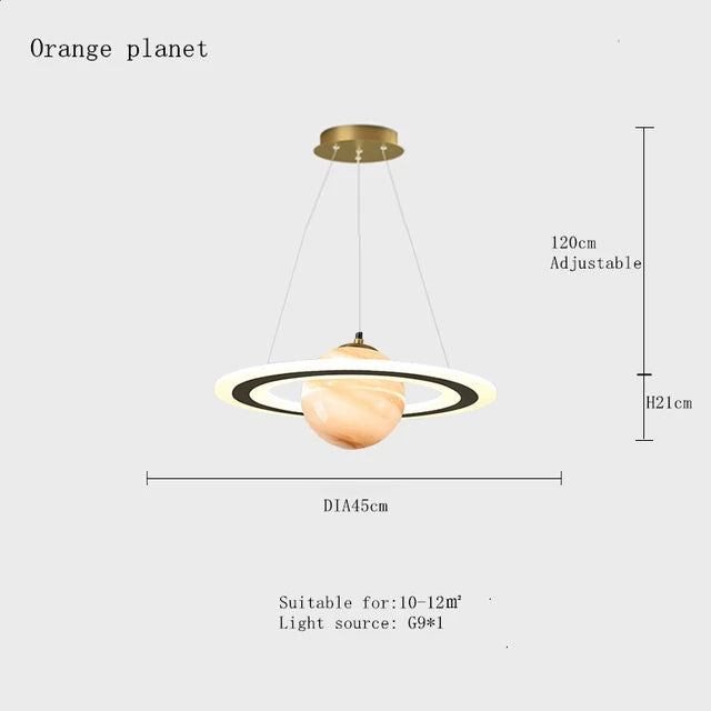 suspension planet earth pour chambre d'enfant astronaute étoile décorative