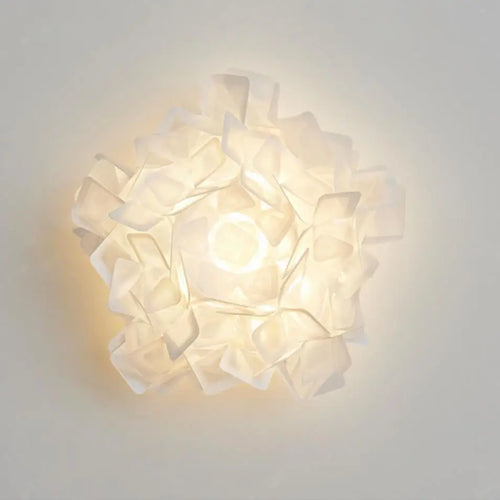applique murale led acrylique romantique fleur blanche moderne - vue 5 sur 6