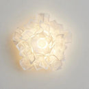 applique murale led romantique fleur blanche pour foyer moderne