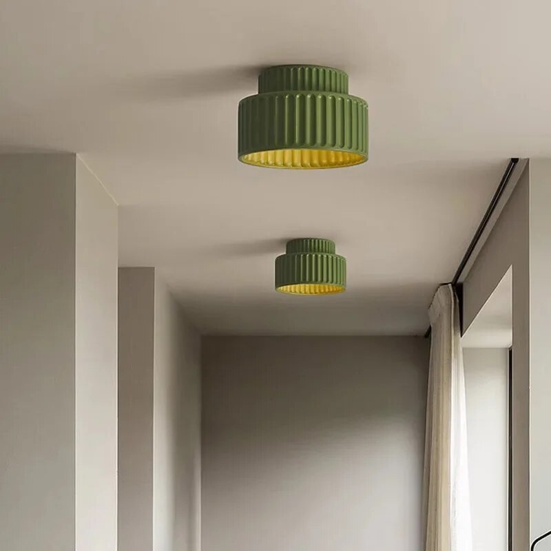 plafonnier led nordique crémeux décor maison luminaire