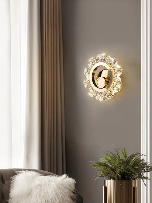 applique murale led tournesol design intérieur moderne minimaliste - vue 3 sur 7