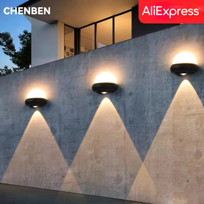 applique murale led moderne pour extérieur et jardin - vue 1 sur 10