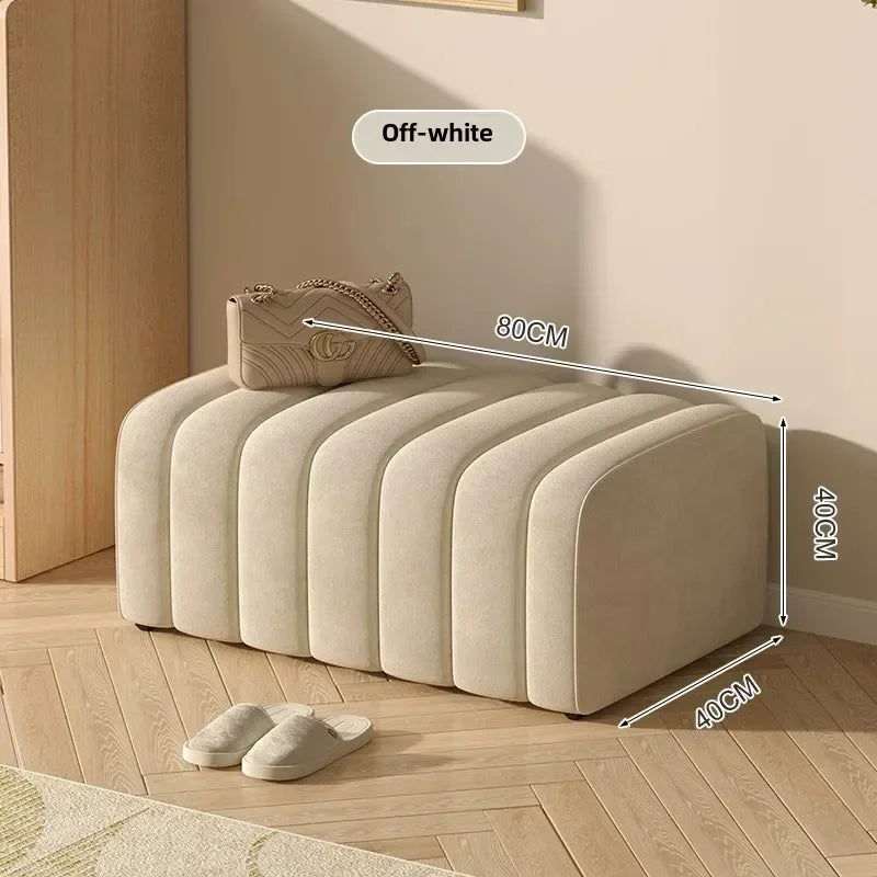 banc à chaussures design moderne avec repose pieds doux et confortable - vue 19 sur 26