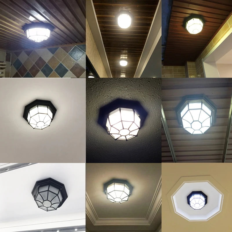 plafonnier led minimaliste extérieur étanche pour espaces modernes - vue 9 sur 9