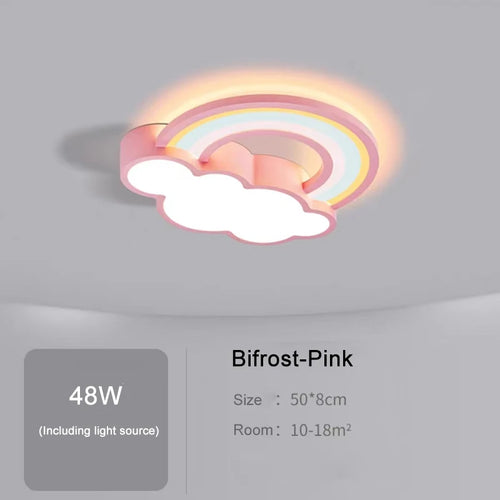 plafonnier dessin animé nuages arc-en-ciel pour enfants garçon fille - vue 9 sur 8