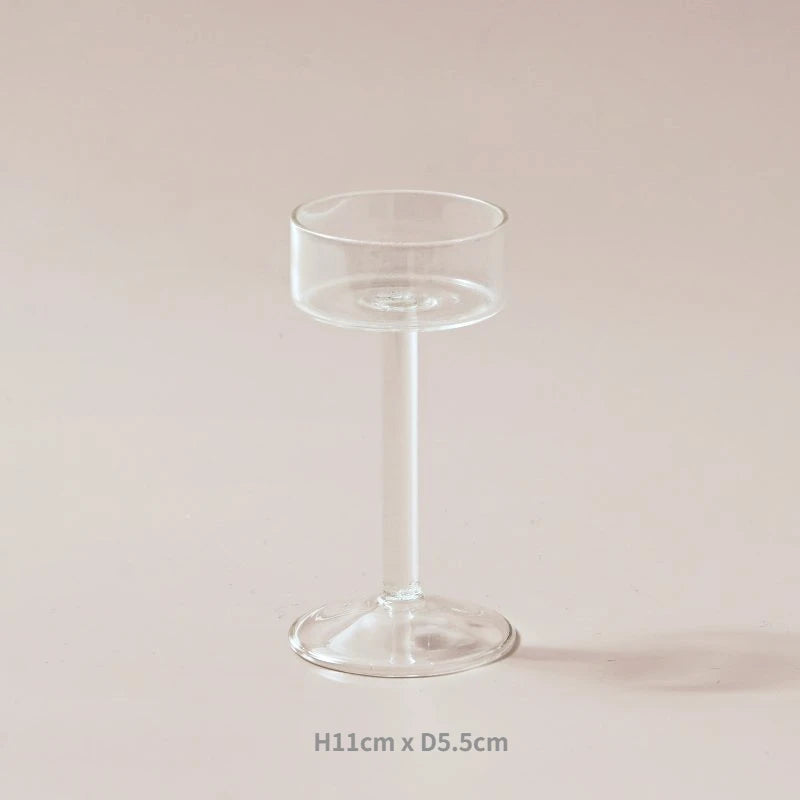 ensemble de bougeoirs en verre pour décoration de table élégante - vue 8 sur 9