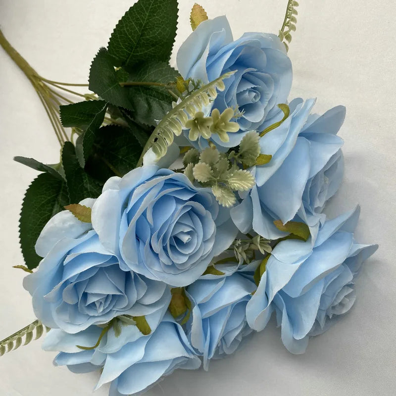 bouquets de roses artificielles pour décoration intérieure et extérieure - vue 12 sur 17