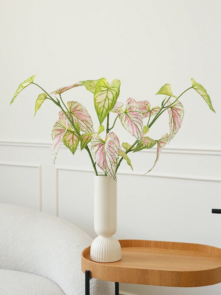plante artificielle caladium pour décoration intérieure et florale - vue 2 sur 6