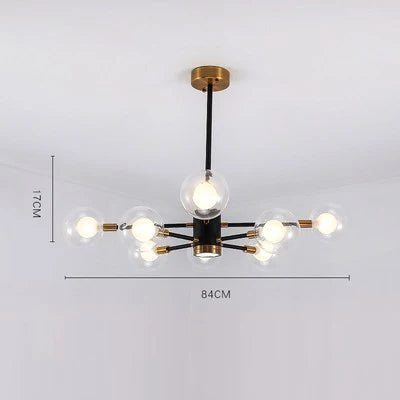 Nordic Bubble Glass Chandelier Pendant Lamp Ceiling Light Suspension Luminaire  for Living Room Bedroom