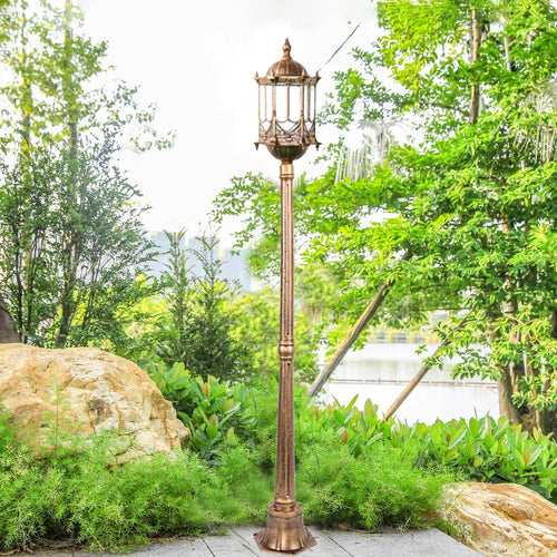 lampe de jardin aluminium moulé imperméable pour extérieur et paysage - vue 7 sur 8