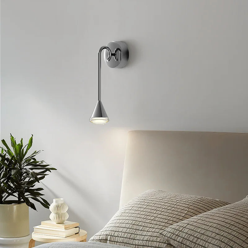 applique murale led conique pour salon bureau et éclairage créatif - vue 3 sur 12