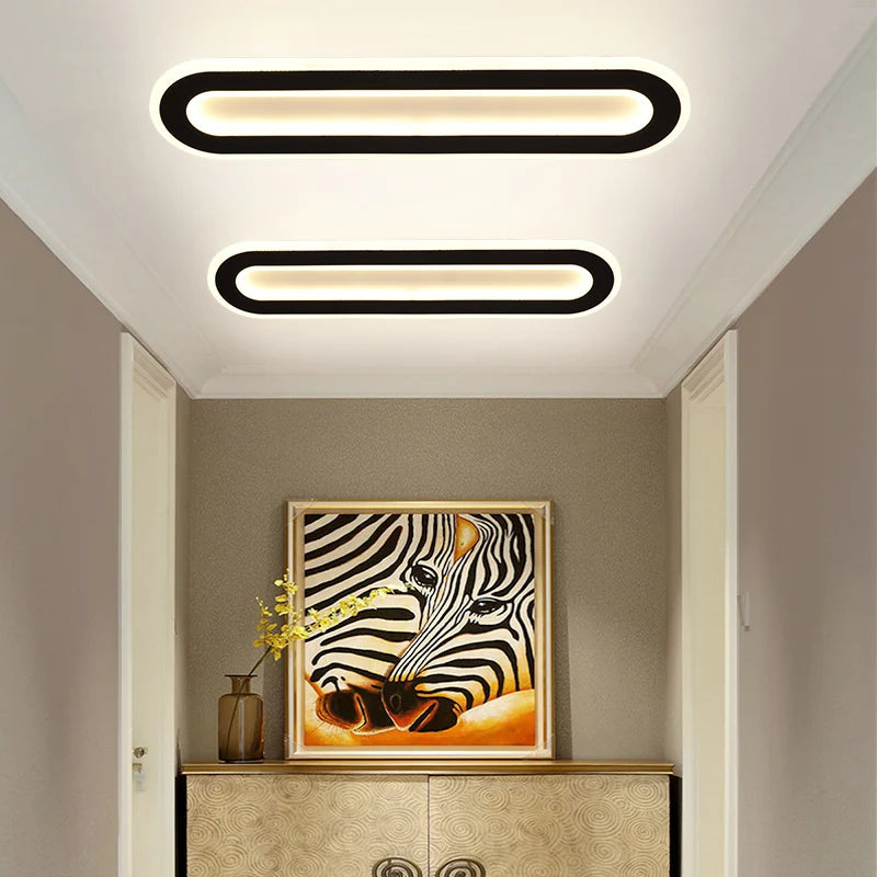 lustre nordique led simple moderne créatif balcon - vue 3 sur 24