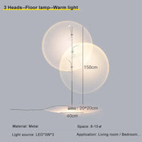 lampe de sol décorative luxe à projection dombres crépuscule et aube