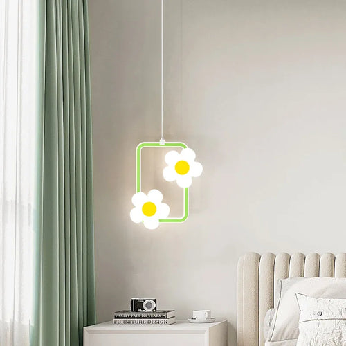 lustre fleur suspension pour fille chambre de bébé - vue 3 sur 9
