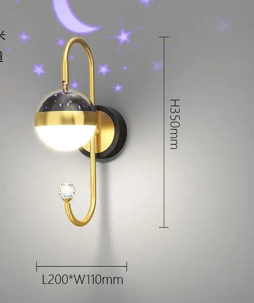 applique murale led pour enfants étoile luxe éclairage intérieur - vue 9 sur 9