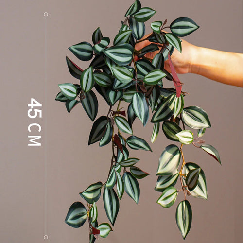 plantes artificielles suspendues en rotin pour décoration intérieure - vue 11 sur 12