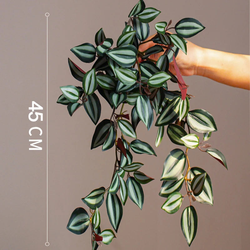 plantes artificielles suspendues en rotin pour décoration intérieure - vue 11 sur 12