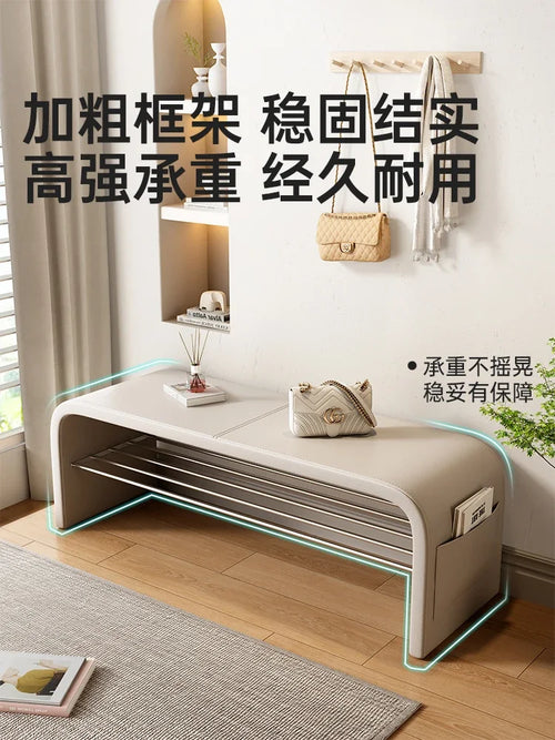banc polyvalent pour rangement et assise décorative - vue 7 sur 15