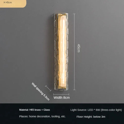 applique murale led en verre pour intérieur moderne - vue 9 sur 8