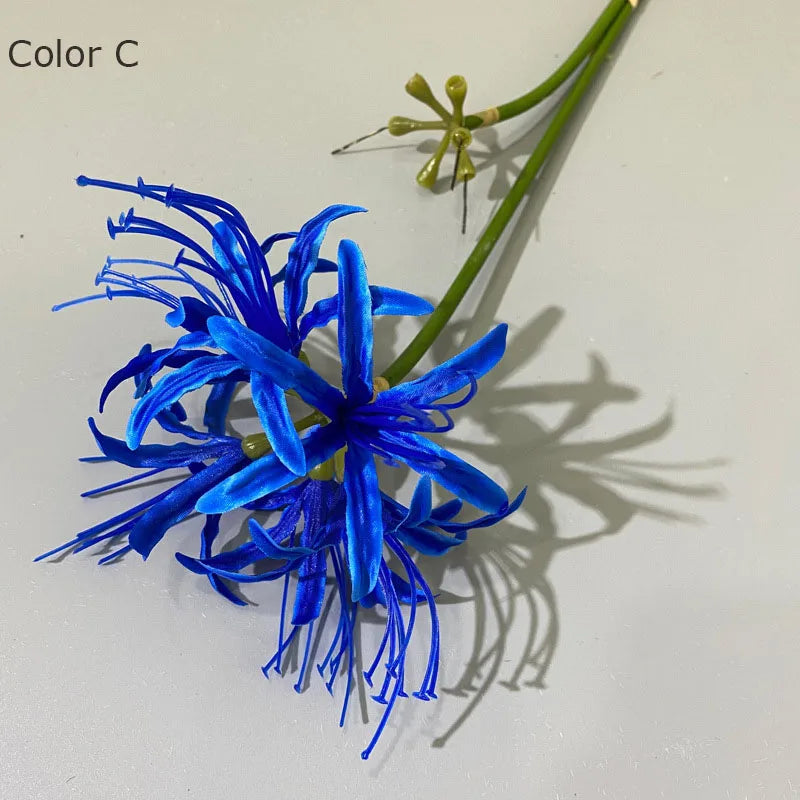 belle branche de fleurs higan en soie pour déco mariage et photographie - vue 6 sur 11
