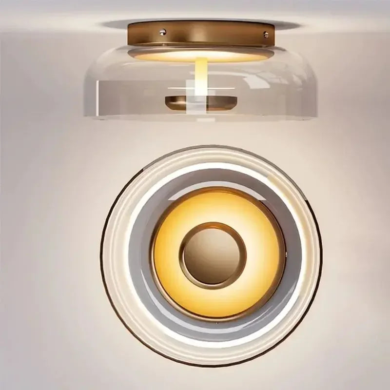 applique murale led moderne en verre pour décoration intérieure nordique - vue 1 sur 8