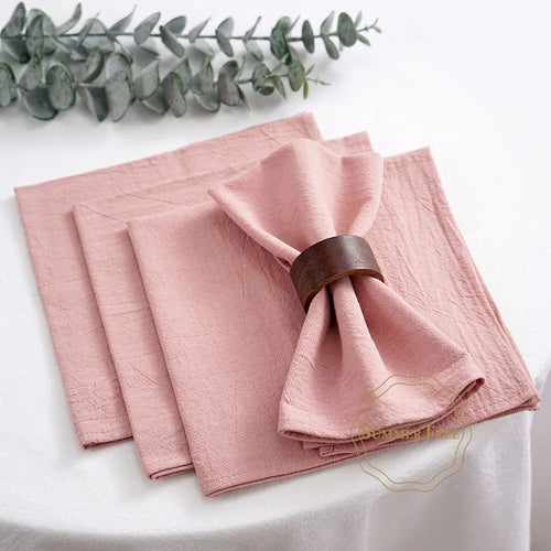 Serviette de table coton uni lavable lot 24 - vue 3 sur 7