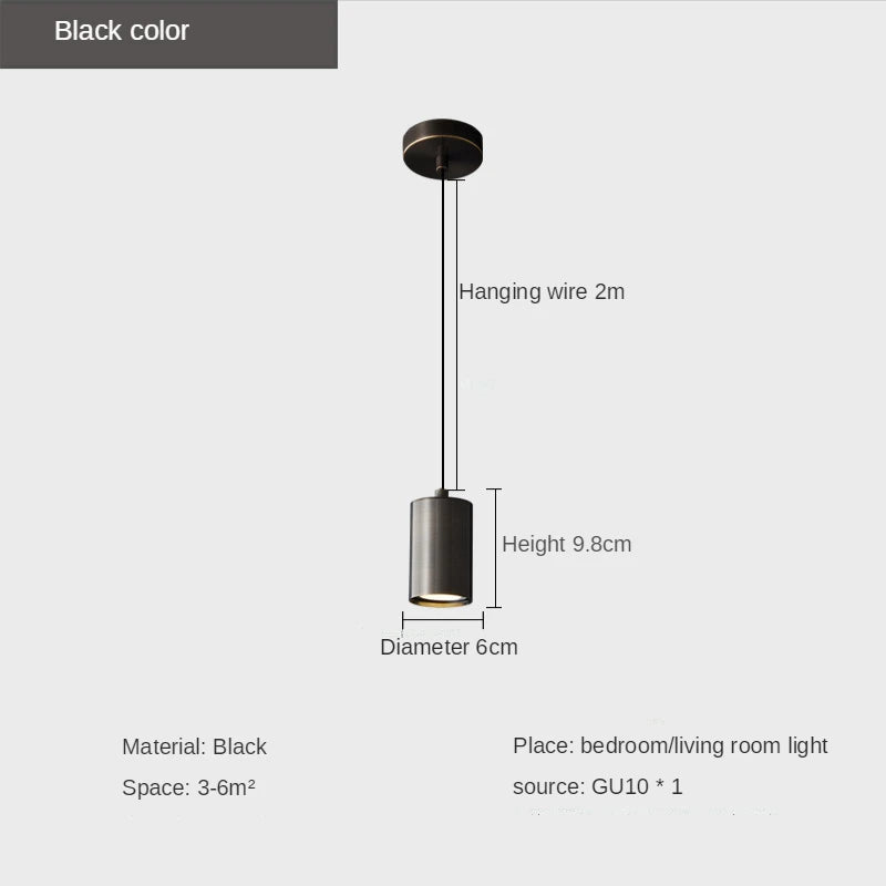 Suspension LED design moderne cylindrique - vue 8 sur 8