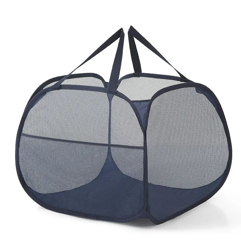 panier à linge pliable avec poignées renforcées pour le transport - vue 11 sur 11