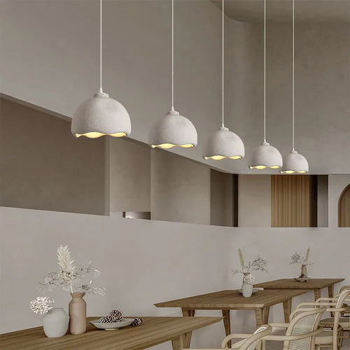 lustre moderne suspendu en résine pour décoration intérieure - vue 6 sur 8