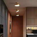 plafonnier cuivre led simple rond vestiaire