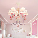 lustre romantique en tissu et résine pour enfant