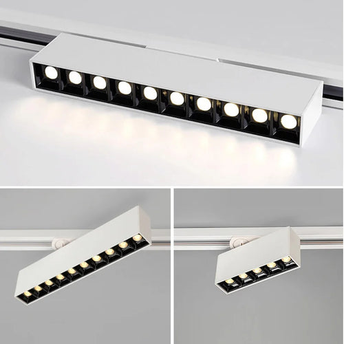 plafonnier cree led rail éclairage pour magasins et intérieurs modernes - vue 5 sur 22