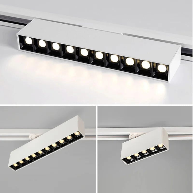 plafonnier cree led rail éclairage pour magasins et intérieurs modernes - vue 4 sur 22