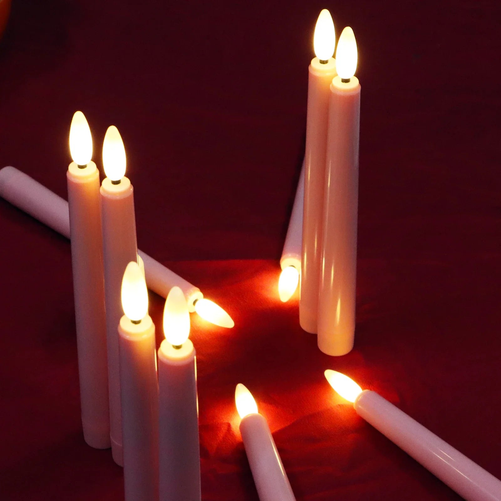 bougie led télécommandée avec minuterie pour décoration festive - vue 2 sur 11