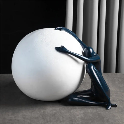 lampe de table créative design ballon humanoïde artistique - vue 6 sur 13
