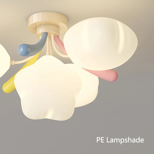 lustre romantique étoile colorée pour éclairage enfant - vue 7 sur 9