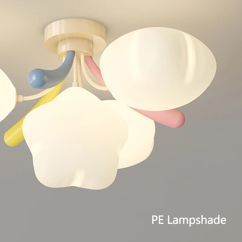 lustre romantique étoile colorée pour éclairage enfant - vue 6 sur 9