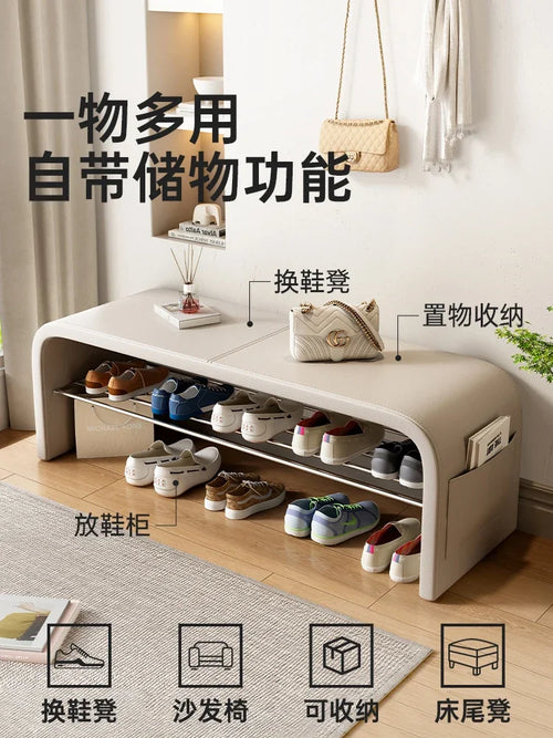 banc polyvalent pour rangement et assise décorative - vue 4 sur 15