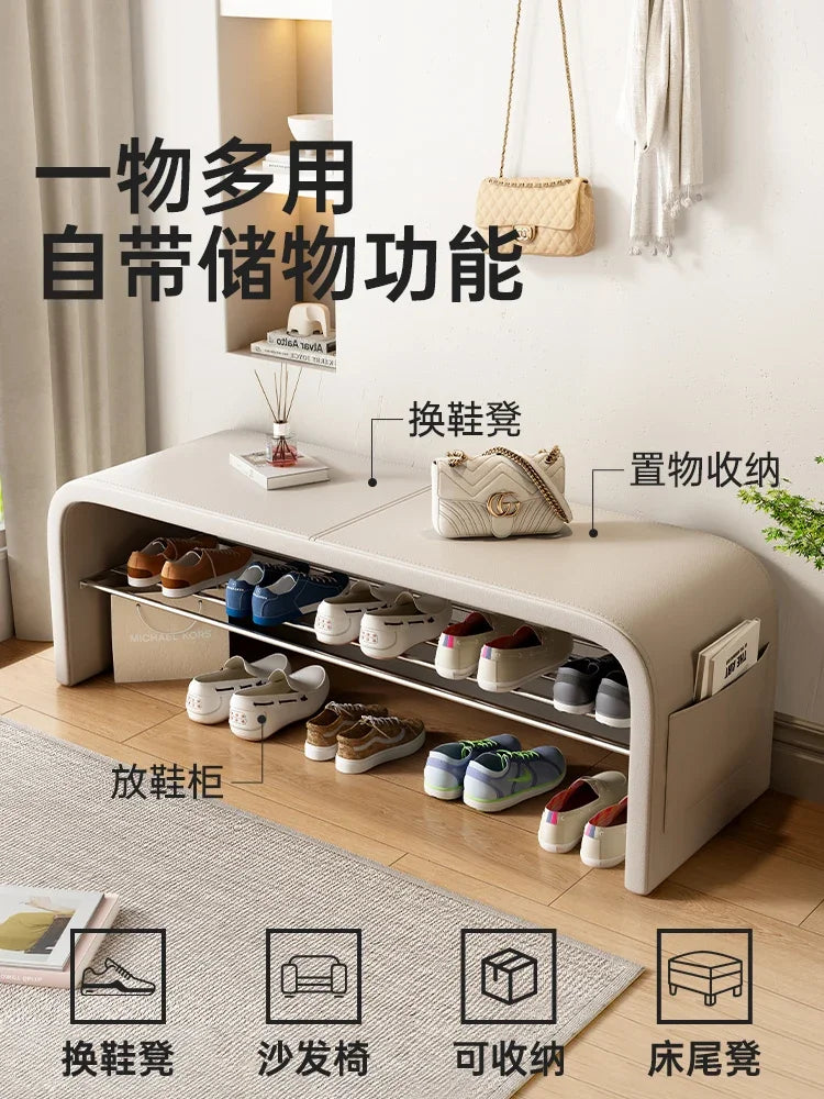 banc polyvalent pour rangement et assise décorative - vue 3 sur 15