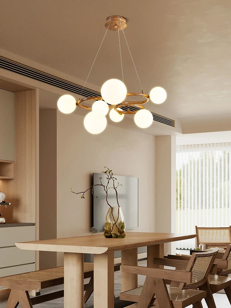 lustre wabi sabi suspendu pour décoration intérieure élégante - vue 3 sur 9
