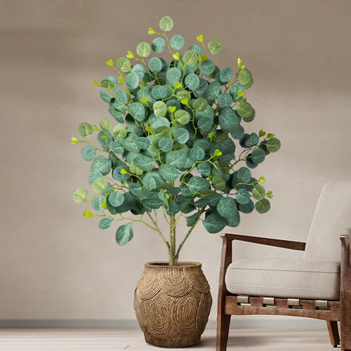 plantes d'eucalyptus artificielles pour décoration intérieure et extérieure - vue 6 sur 9