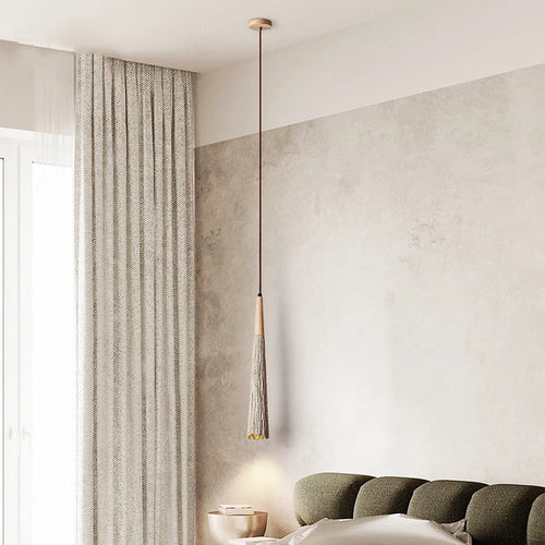 suspension wabi-sabi en ciment pour décoration intérieure moderne - vue 2 sur 6