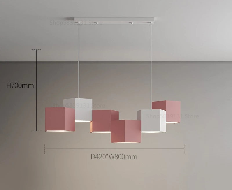 lustre moderne simple style nordique créatif prisme hexagonal éclairage intérieur - vue 9 sur 11
