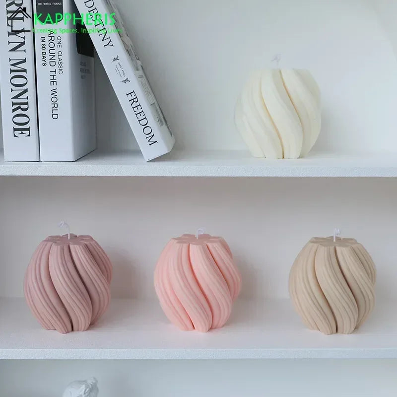 bougies parfumées tourbillonnantes décoratives esthétiques aromatiques pour la maison - vue 4 sur 20